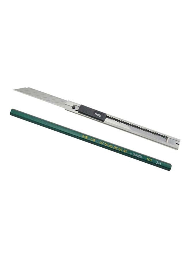 Deli Scalpel Loll Lift Cutter Silver  - Image 2