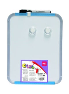 Deli Rectangular Writing Whiteboard With Marker (Colour May Vary) 