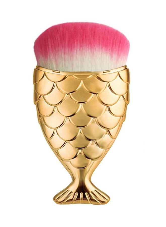 Small Mermaid Fish Scale Makeup Brush Silver/Beige/Orange