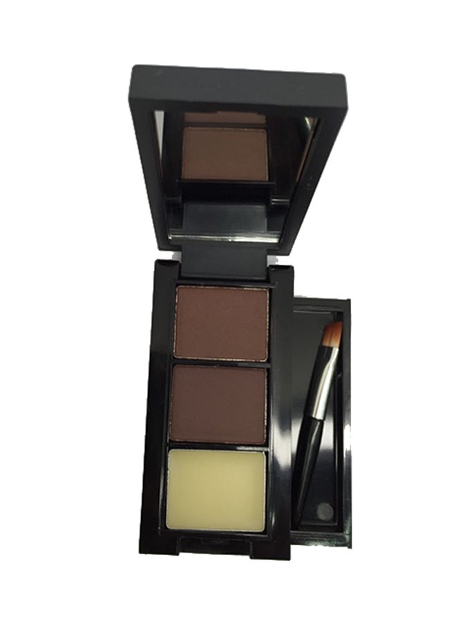 M.N Generation II 2 Color Attraction Eyebrow Powder With Brush Brown - Image 1