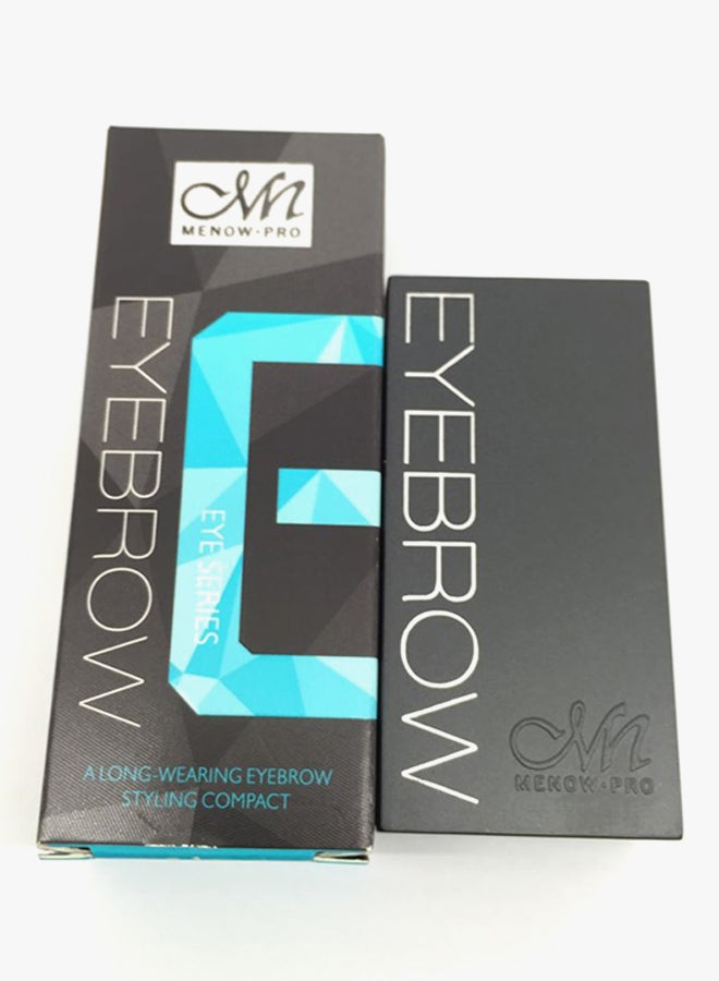 M.N Generation II 2 Color Attraction Eyebrow Powder With Brush Black/Brown - Image 2