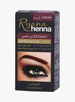 Ryana Professional Series Henna Eyebrow And Eyelash Cream Kit Brown  - Image 2