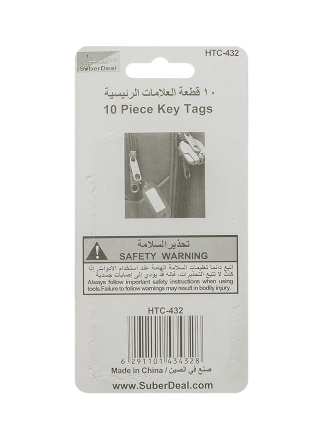10-Piece Key Tag Set