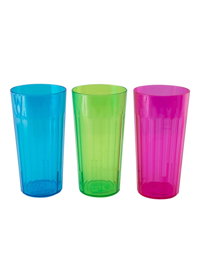 Arrow Plastic 3-Piece Plastic Tumbler Multicolour