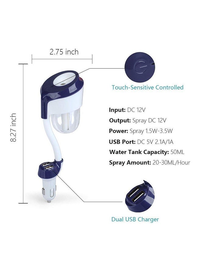 نانوم جهاز ترطيب وتنقية السيارة مزود بمنفذي USB - Image 2