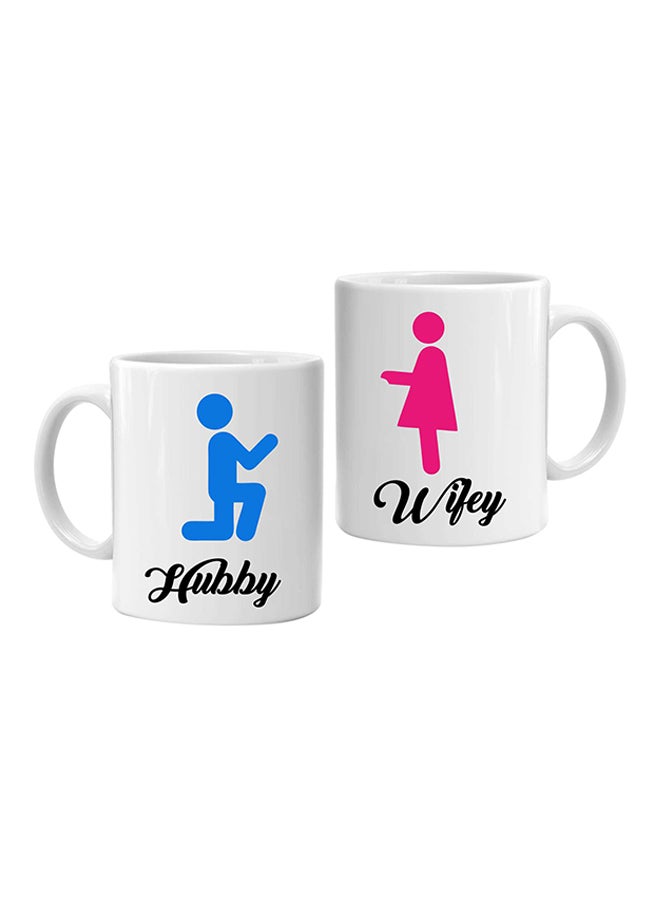 Fm Styles Husband And Wife Couple Mug White 10cm