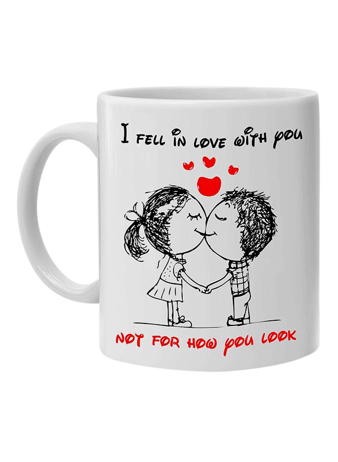 Fm Styles I Fell In Love With You Printed Mug White 10cm