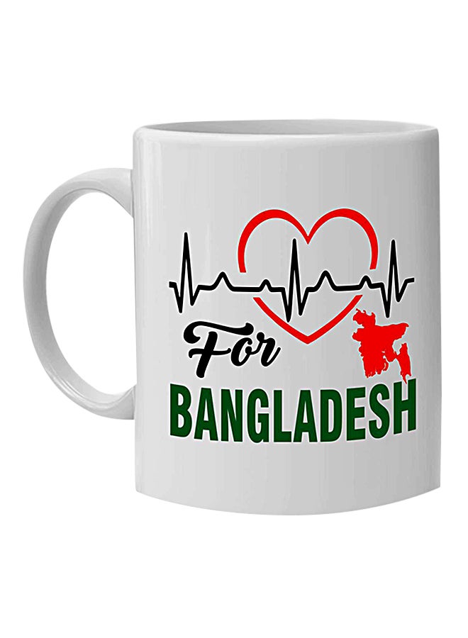 Love Bangladesh Printed Mug White