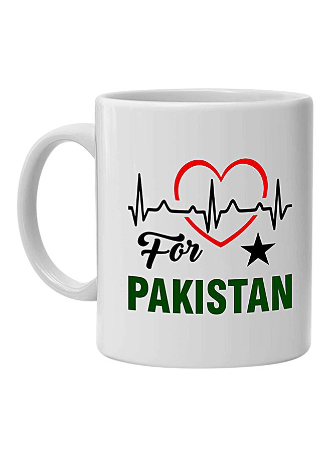 Love Pakistan Printed Mug White 10cm