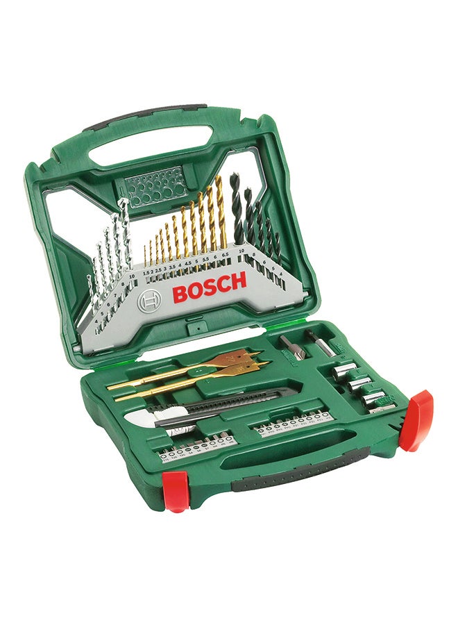 BOSCH 50-Piece X-Line Titanium Bit Set Green/Silver  - Image 1