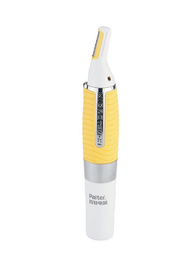 Paiter Eyebrow Trimmer Effortless and Precise Eyebrow Grooming for a Polished Look White/Yellow 14.5cm - Image 1