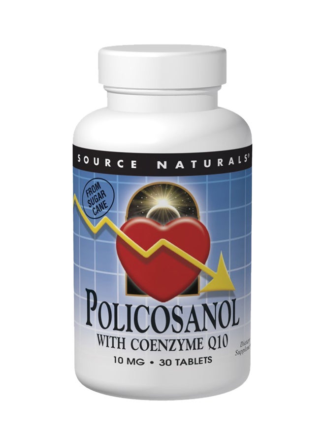 Source Naturals Policosanol With Coenzyme Q10 - 60 Tablets - Image 1