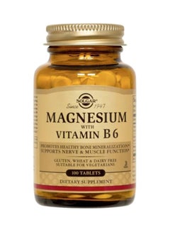 Solgar Magnesium With Vitamin B6 - 100 Tablets  - Image 1