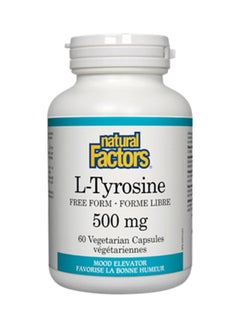 natural Factors L-Tyrosine - 60 Capsules 