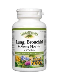 natural Factors Lung, Bronchial And Sinus Health - 45 Tablets 