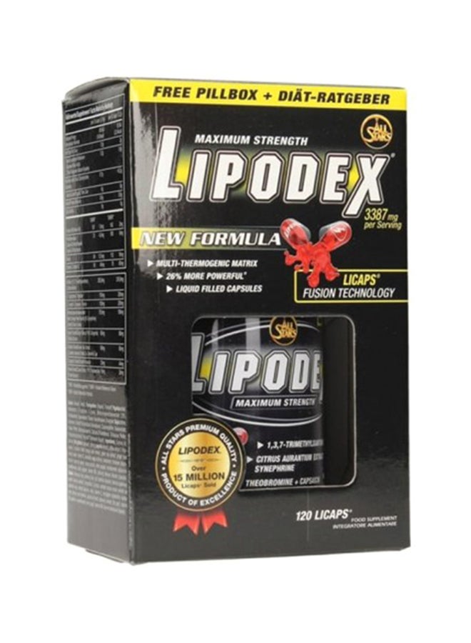 ALL STARS - Lipodex Supplements - 120 Capsules - Image 1