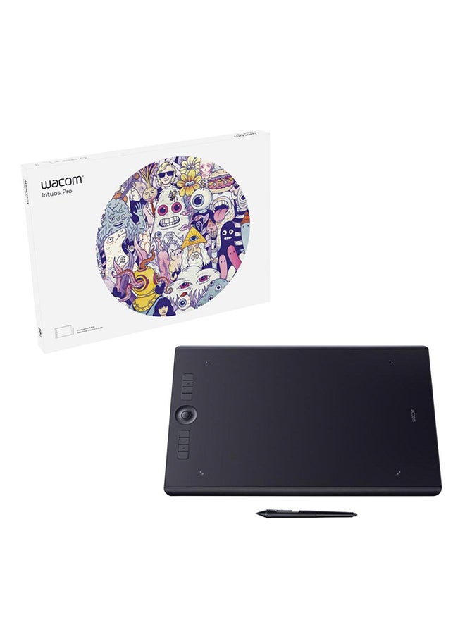 Wacom - Intuos Pro Pen Tablet With Free Corel Painter 2018 Black - Image 1