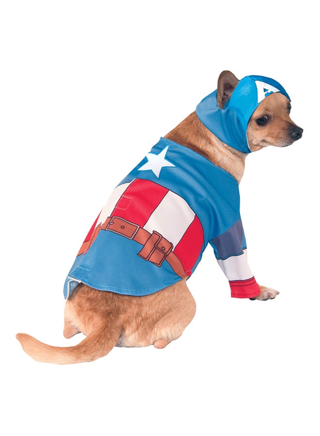 روبيز زي فاخر للحيوانات الأليفة بشخصية كابتن أمريكا - Image 1