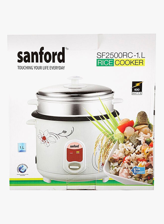 Sanford Electric Rice Cooker 1L 400W 1.0 L SF2500RC White - Image 4