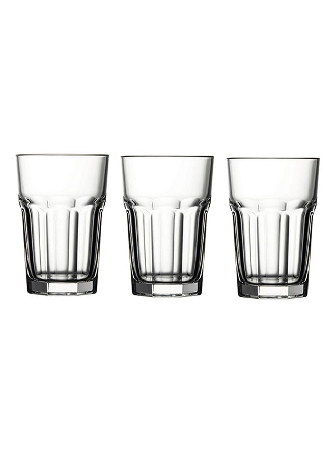 Pasabahce 3-Piece Casablanca Tempered Short Glass Set Clear 