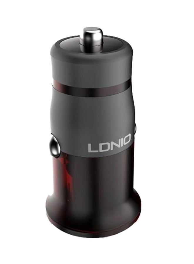 LDNIO Fast Charging Car Charger Amber - Image 1