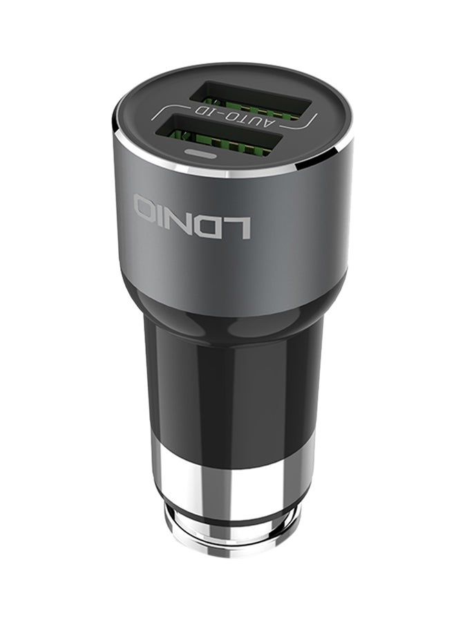 LDNIO Turbo Car Charger Black - Image 1