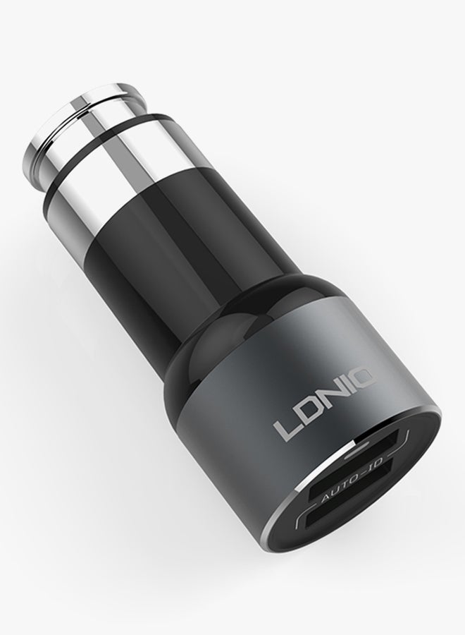 LDNIO Turbo Car Charger Black - Image 3