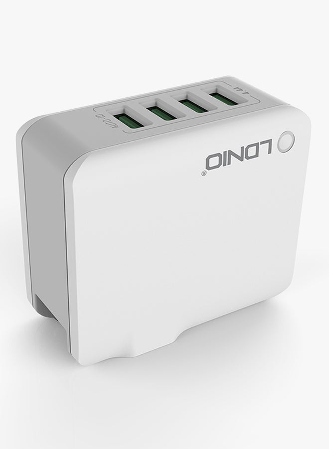 LDNIO - 4-Port Universal USB Adapter White - Image 1