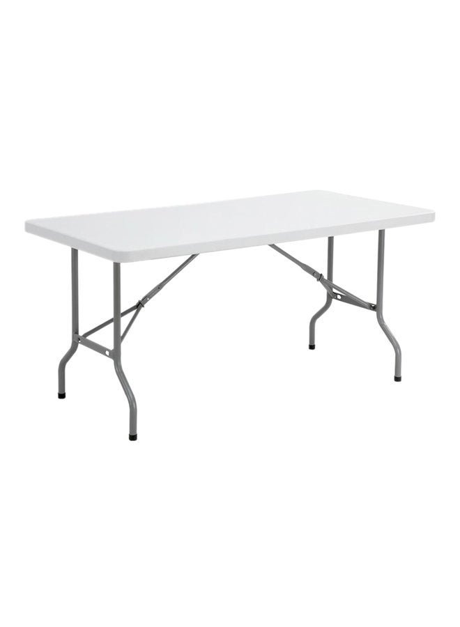 Foldable Lightweight Table White/Grey 6feet - Image 1