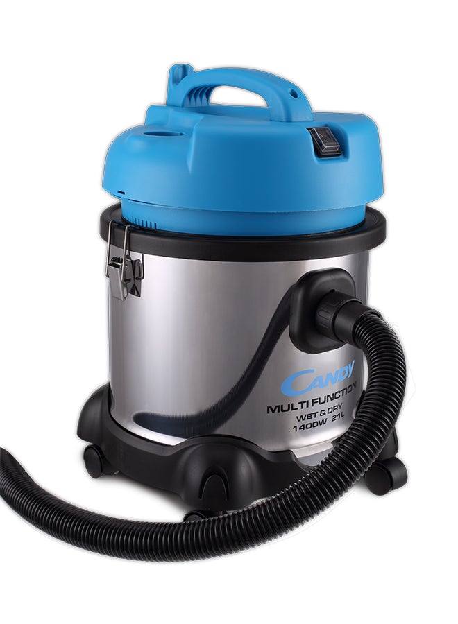 Drum Vacuum Cleaner 1400W 21 L 1400 W TWDC1400 001 Blue/Black/Silver
