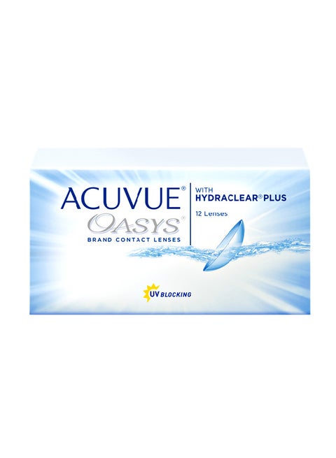 Acuvue Pack of 12 Oasys Clear 2-Week Contact Lenses