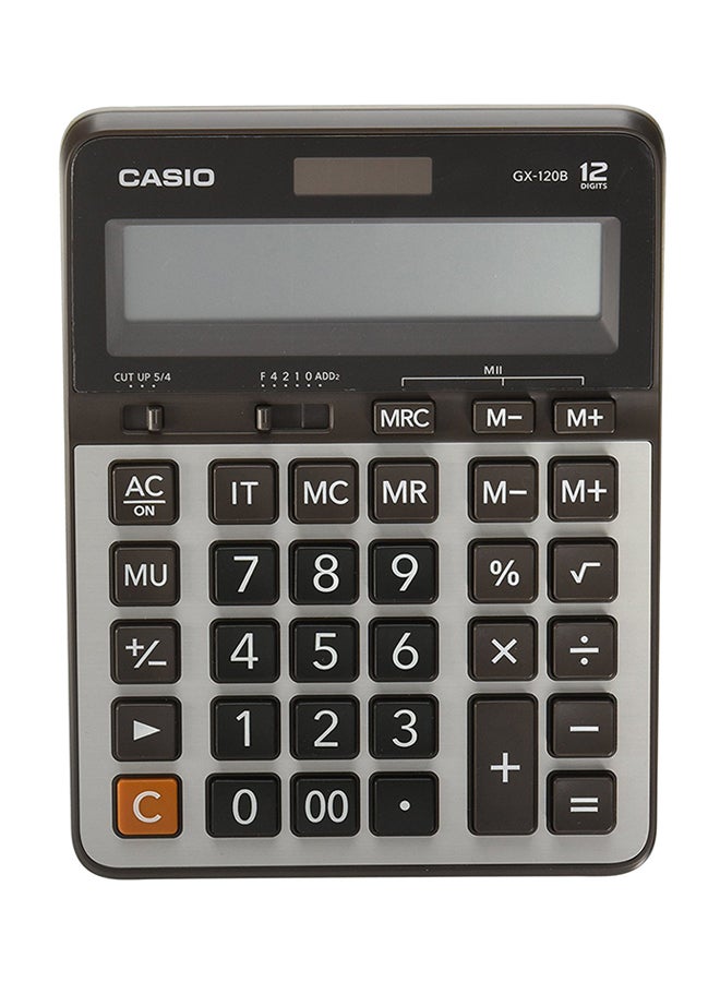 CASIO 12-Digit Standard Calculator Grey/Black