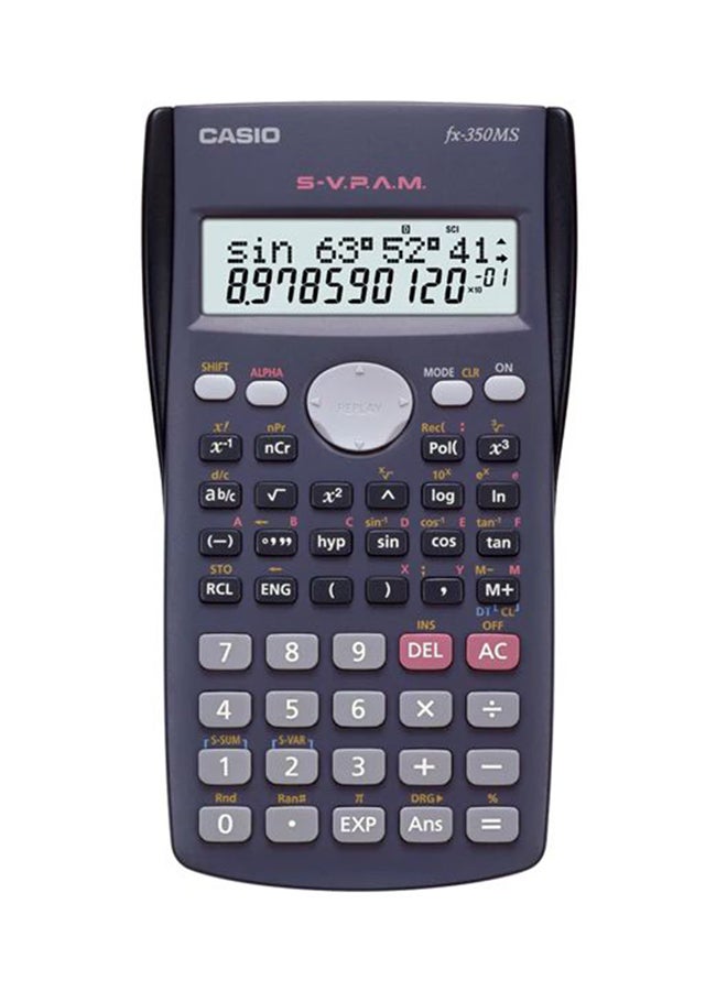 Dot Matrix Display Scientific Calculator Grey/Black