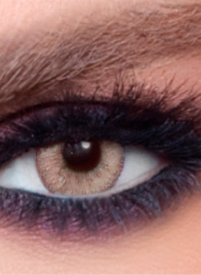 بيلا عدسات لاصقة تستخدم لشهر واحد بلون كاراميل جراي جلو طراز 909000786021