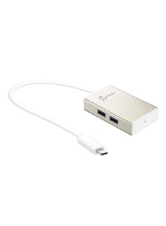 4-Port USB Type-C Hub White