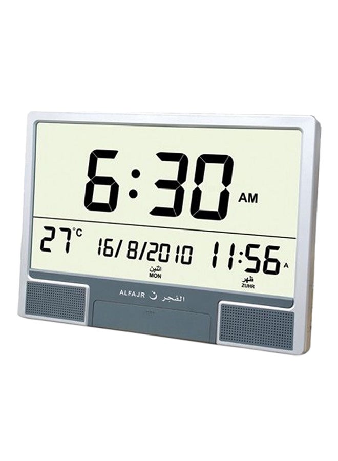 الفجر منبه تلقائي للأذان أسود/ فضي 37 x 27 x 3سم - Image 1