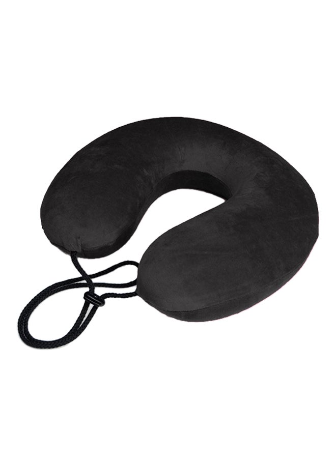 سبا كير Travel Neck Support Memory Foam Pillow Foam Foam Black