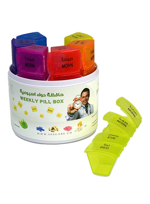 Pack Of 7 Pill Storage Box