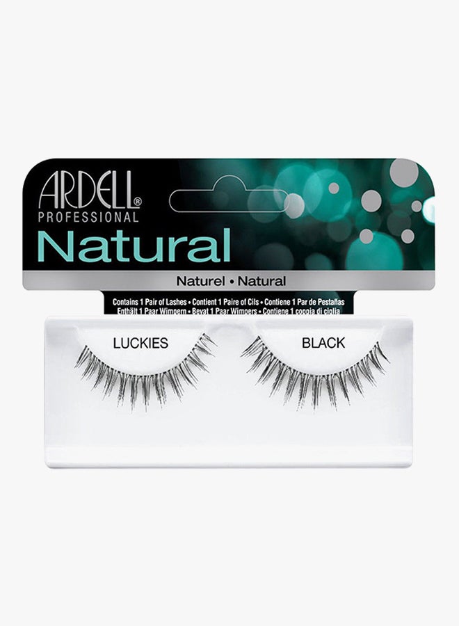 ARDELL Natural False Eyelashes Luckies Black - Image 2