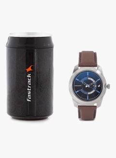 fastrack Men's Leather Analog Watch 3123SL04  - Image 4