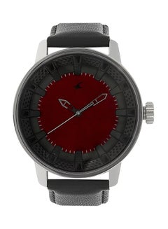 fastrack Men's Leather Analog Watch 3137SL01  - Image 1