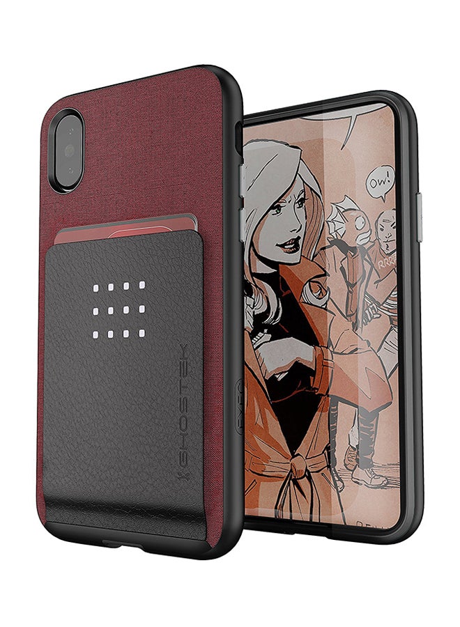 جوستك غطاء حماية من سلسلة إكزيك 2 لهاتف أبل آيفون X أحمر - Image 1