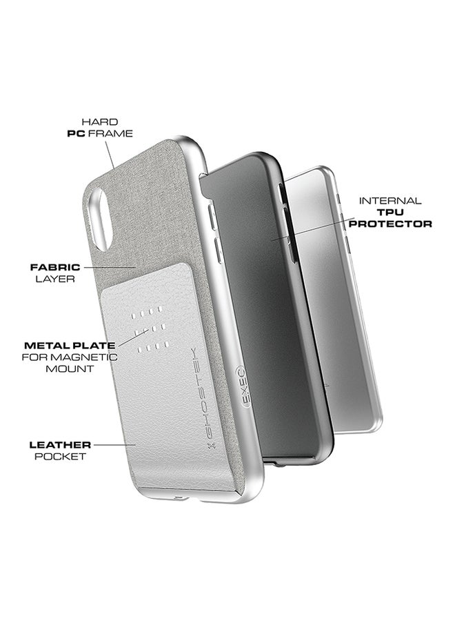 جوستك غطاء حماية من سلسلة إكزيك 2 لهاتف أبل آيفون X أحمر - Image 3