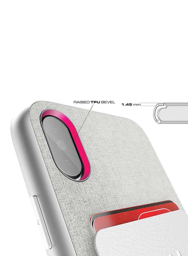 جوستك غطاء حماية من سلسلة إكزيك 2 لهاتف أبل آيفون X أحمر - Image 5