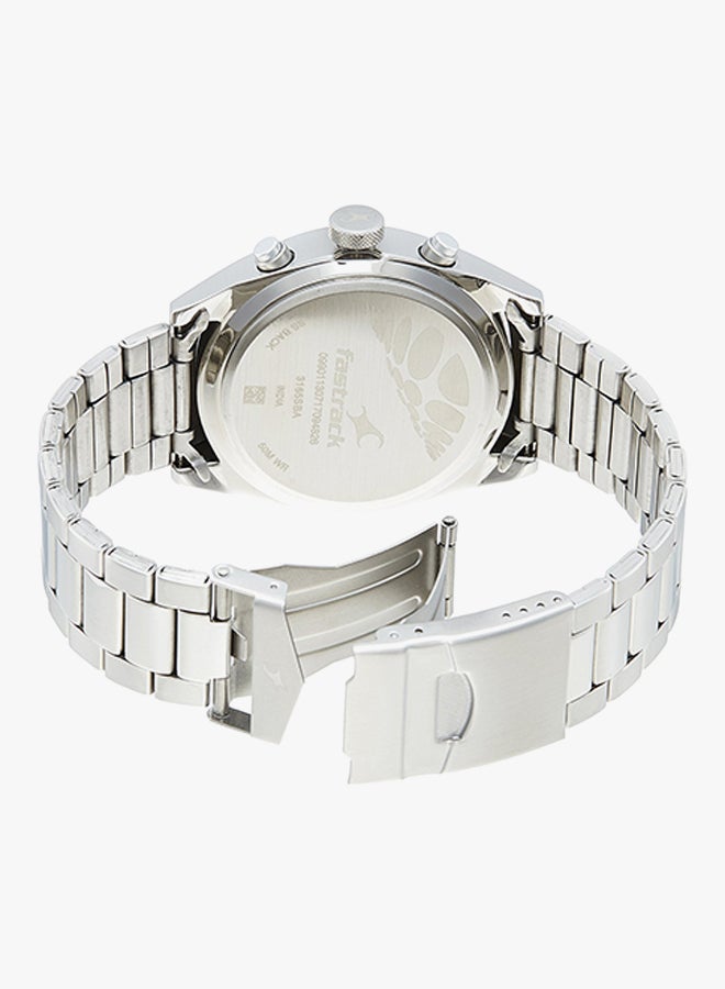 فاستراك ساعة يد من الإستانلس ستيل بعقارب طراز ‎ 3165SM01 للرجال - Image 2