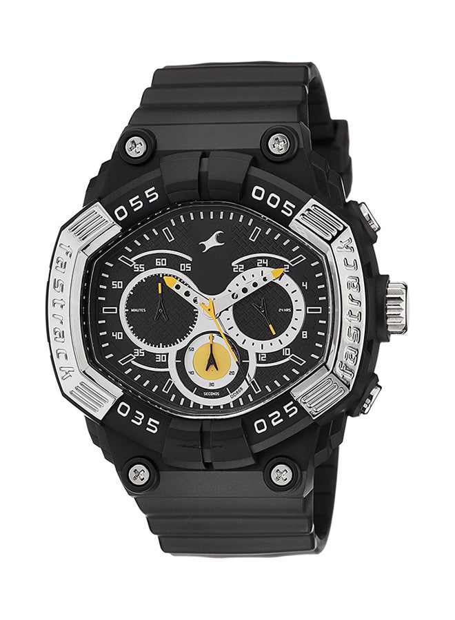 fastrack Men's Silicone Analog Watch 38006PP02 - Image 1