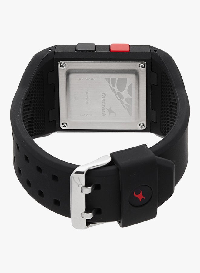 فاستراك ساعة يد رقمية بسوار من السيليكون طراز 38012PP01 للرجال - Image 2