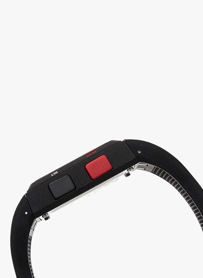 فاستراك ساعة يد رقمية بسوار من السيليكون طراز 38012PP01 للرجال - Image 3