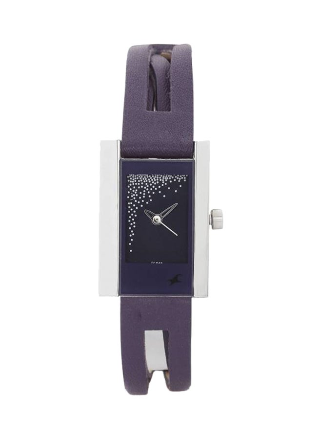 fastrack Men's Leather Analog Watch 6081SL02  - Image 1