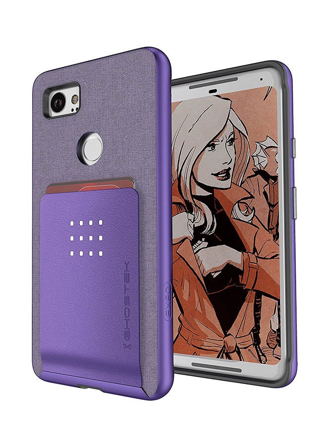 GHOSTEK - Exec 2 Series Protective Wallet Case Cover For Google Pixel 2 XL Purple - Image 1